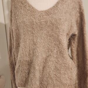 Philosophy Fuzzy Tan Sweatshirt